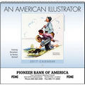 An American Illustrator Spiral Monthly Wall Calendar